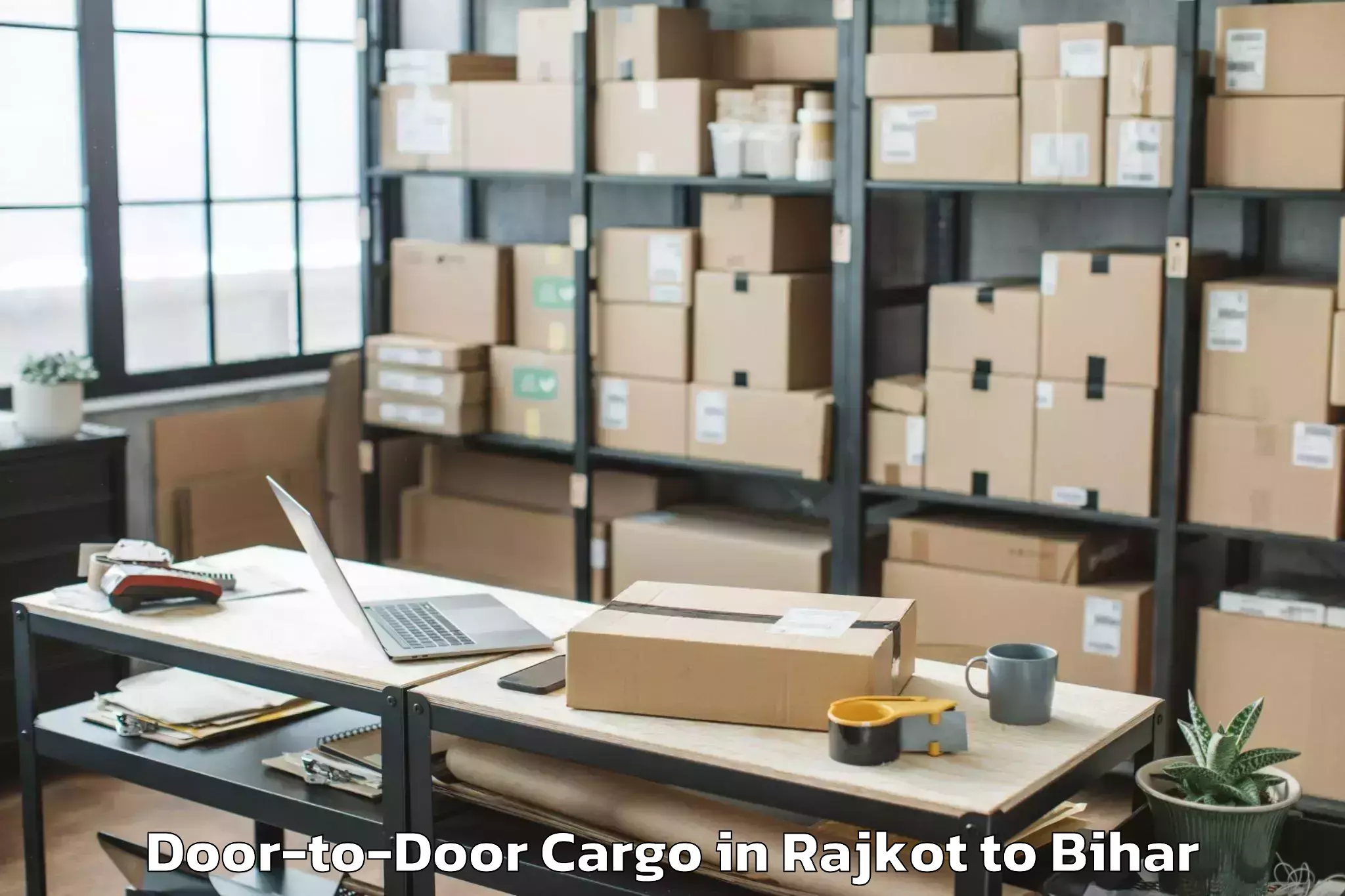 Easy Rajkot to Bathnaha Door To Door Cargo Booking